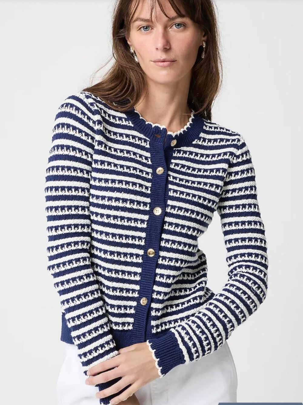 Pointelle Cardigan Sweater